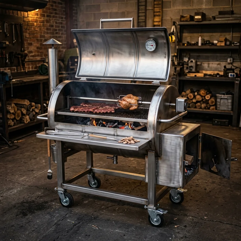 Barriles asadores y hornos en acero inoxidable fabricados en Pereira Colombia