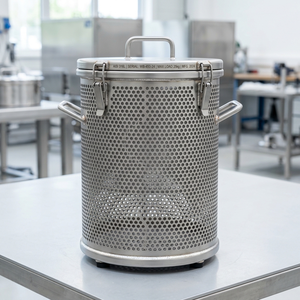 Canastilla Inoxidable 316L