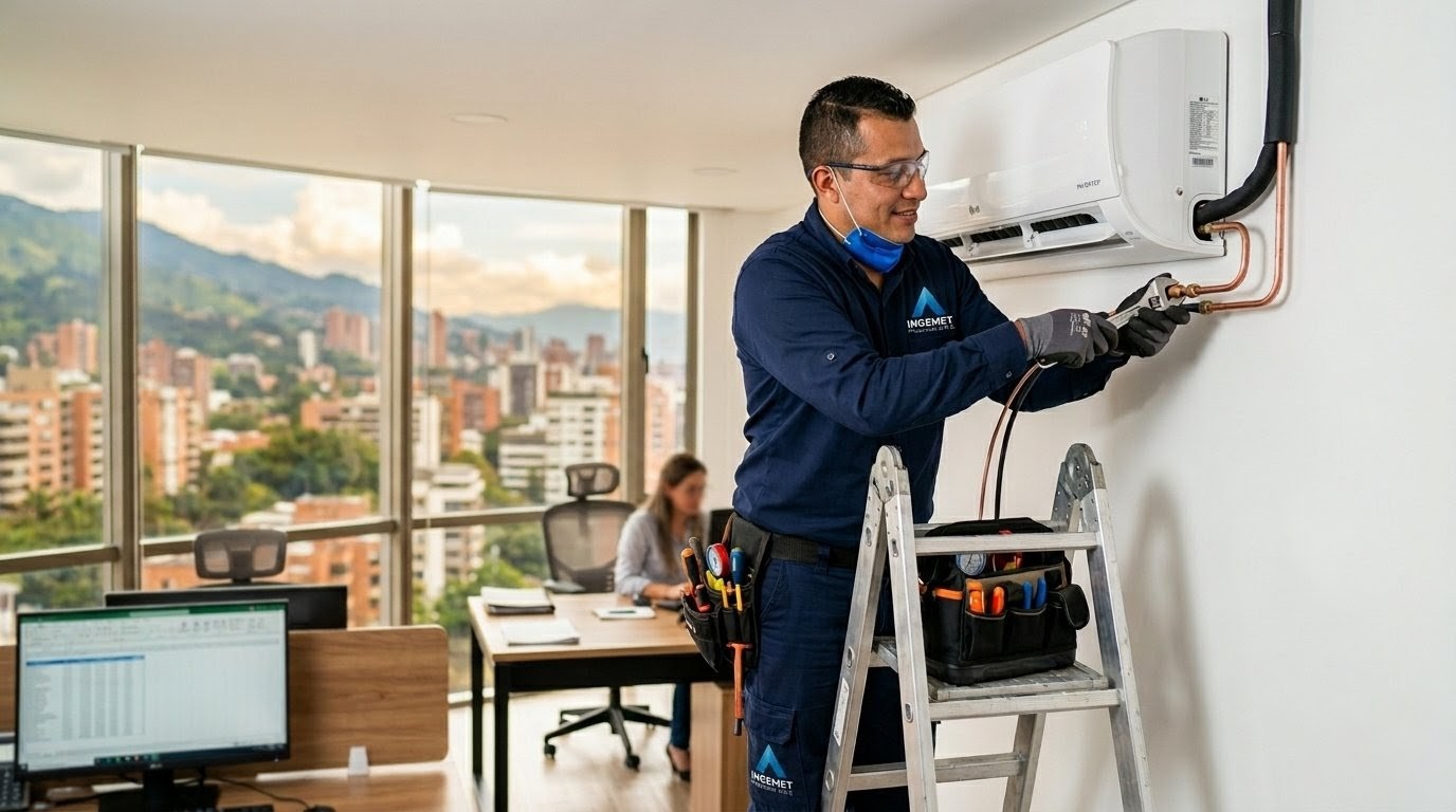 Instalación de aire acondicionado en Dosquebradas, Risaralda — Ingemet Proyectos