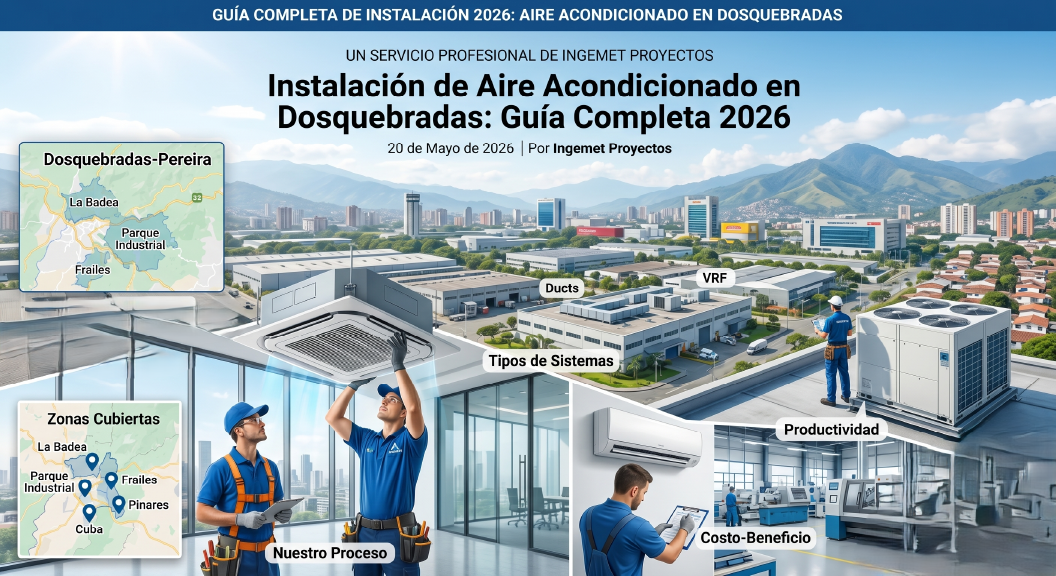 Instalación de aire acondicionado en Dosquebradas, Risaralda — Ingemet Proyectos