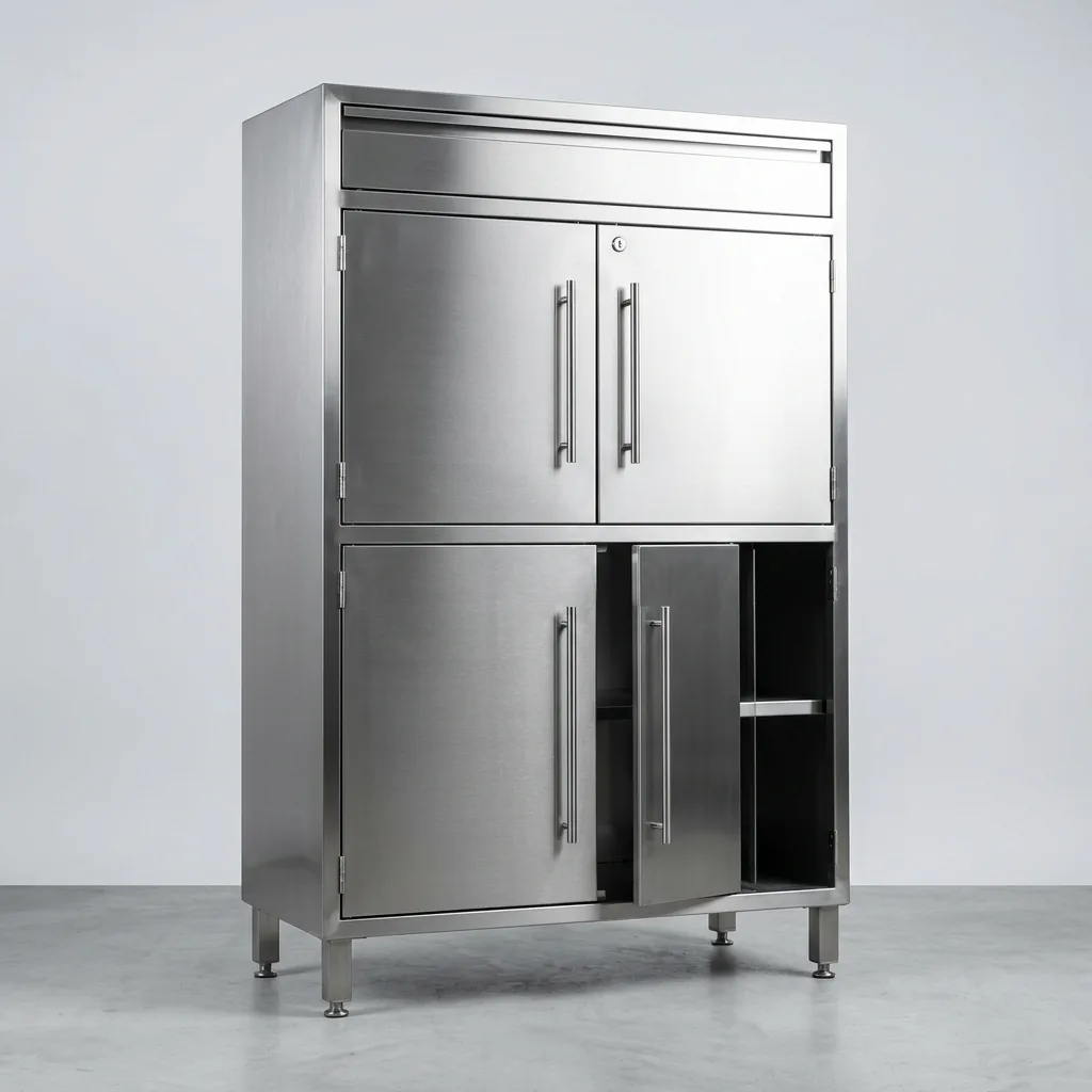 Muebles industriales en acero inoxidable fabricados por Ingemet Proyectos en Pereira